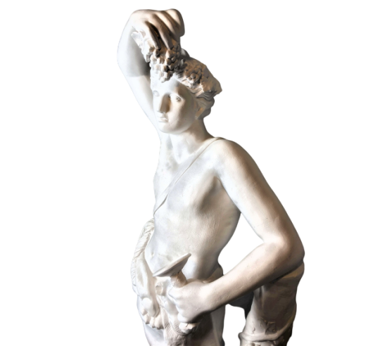 Dionysos or Bacchus god of wine, theatre and madness - life-size statue
