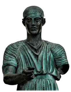 Aurige de Delphes - statue grandeur nature