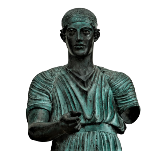 Aurige de Delphes - statue grandeur nature