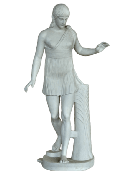 Statue of young victorious woman or Atalante by Pasiteles the young - Life size statue