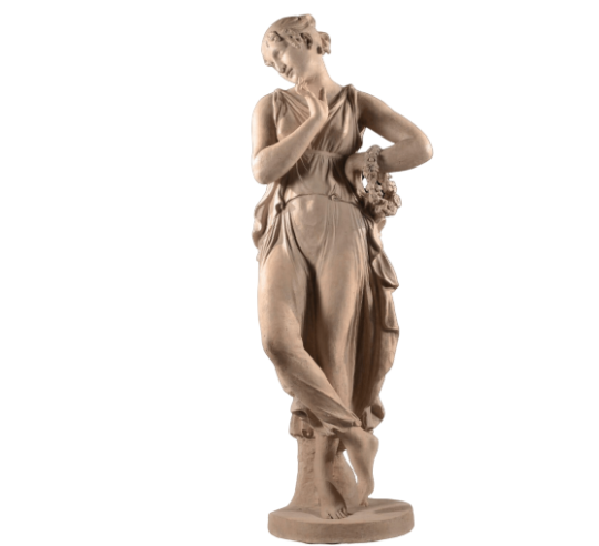 Bailarina con el dedo en la barbilla por Antonio Canova - estatua de tamaño real