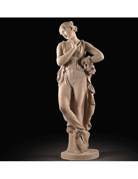 Dancer with Finger on Chin by Antonio Canova - life-size statue