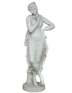 Bailarina con el dedo en la barbilla por Antonio Canova - estatua de tamaño real