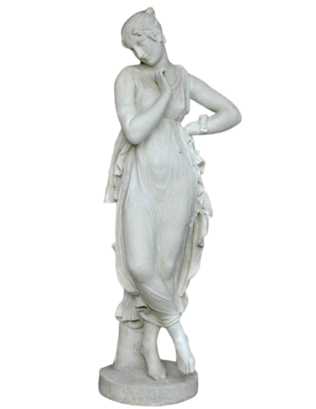 Dancer with Finger on Chin by Antonio Canova - life-size statue
