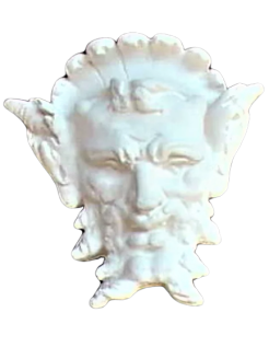 Stylized satyr mask