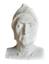 Mortuary mask of Dante Alighieri with part of the shoulders