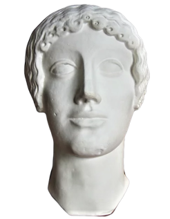 Busto del dios Apolo, estética etrusca