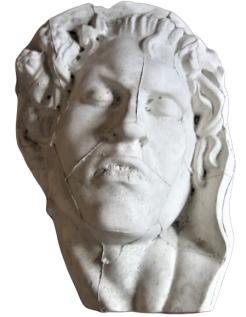 Bust of the sleeping satyr (barberini faun)