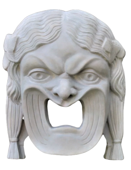 Máscara de tragedia griega Máscara de tragedia griega