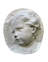 Visage d'enfant de profil côté gauche style baroque holandais