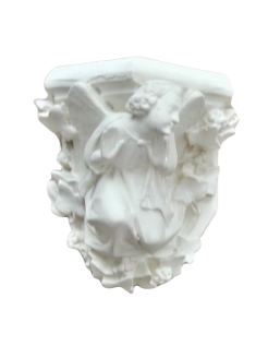 Mensula con ángel mirando a la izquierda