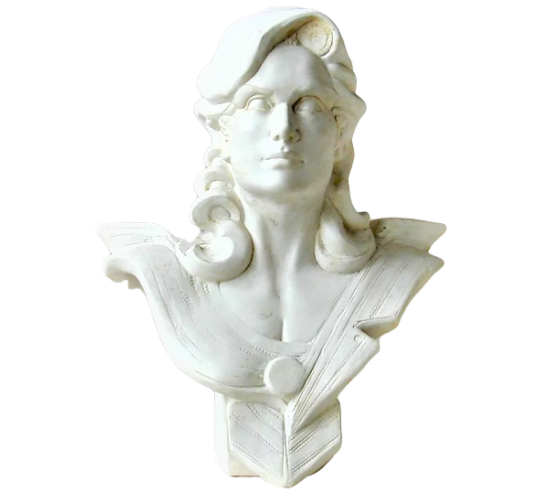 Busto de Marianne del bicentenario de la Revolución Francesa por Roger Louis Chavanon