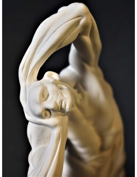 Écorché accroupi par Pierre Puget (anciennement attribué à Michel Ange)