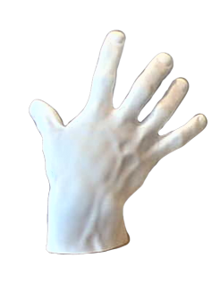 Etude de main droite d'après statue antique