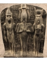 Bas relief d'Horus, d'Isis et d'Osiris
