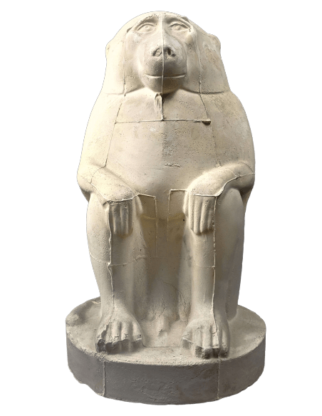 Thoth representado en babuino o mono cinocéfalo - Museo del Louvre