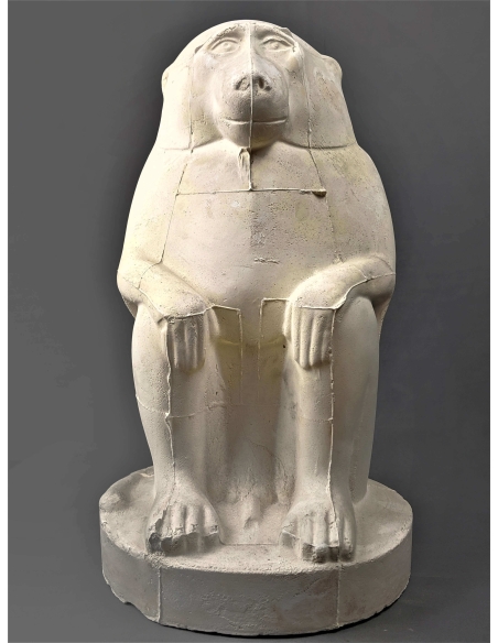 Thot représenté en babouin ou singe cynocéphale - musée du Louvre Thot représenté en babouin ou singe cynocéphale - musée du Louvre