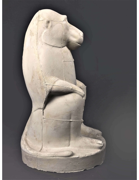 Thot représenté en babouin ou singe cynocéphale - musée du Louvre Thot représenté en babouin ou singe cynocéphale - musée du Louvre