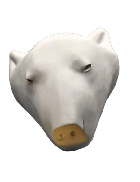 Tête ours blanc par François Pompon Tête ours blanc par François Pompon