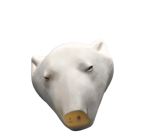 Polar bear head by François Pompon