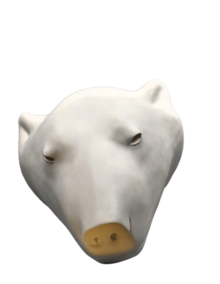 Tête ours blanc par François Pompon Tête ours blanc par François Pompon