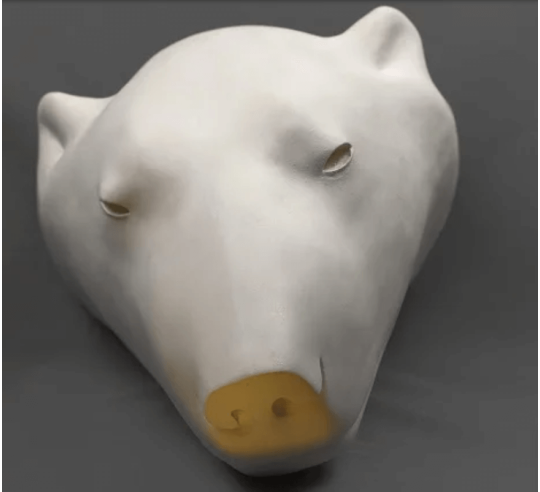 Tête ours blanc par François Pompon