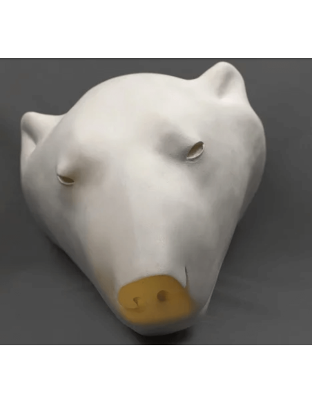 Tête ours blanc par François Pompon Tête ours blanc par François Pompon