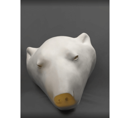 Polar bear head by François Pompon