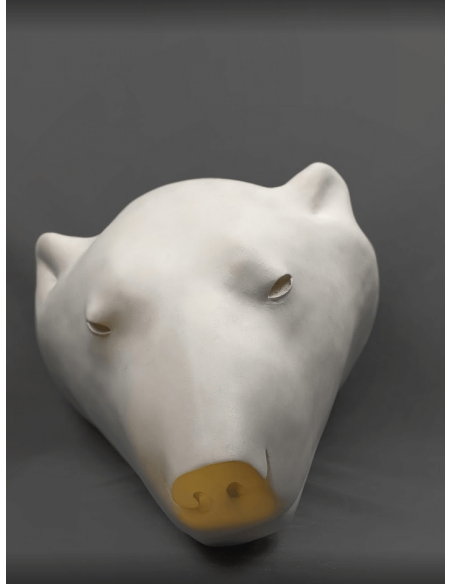 Tête ours blanc par François Pompon Tête ours blanc par François Pompon