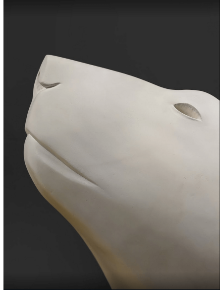 Tête ours blanc par François Pompon Tête ours blanc par François Pompon