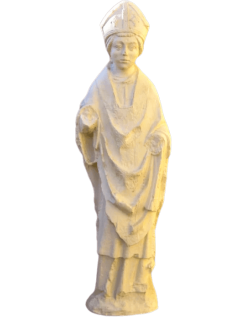 Bishop statue - element of Reims Cathedral