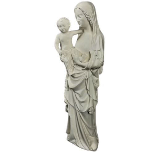 Estatua de la Virgen con el niño por Juan de Lieja