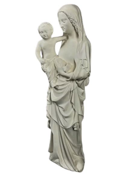 Estatua de la Virgen con el niño por Juan de Lieja