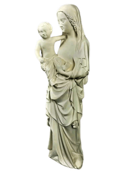 Estatua de la Virgen con el niño por Juan de Lieja