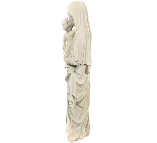 Estatua de la Virgen con el niño por Juan de Lieja