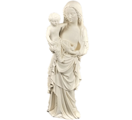 Estatua de la Virgen con el niño por Juan de Lieja