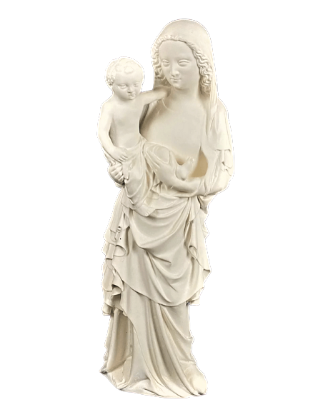 Estatua de la Virgen con el niño por Juan de Lieja