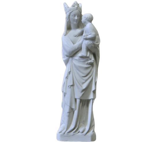 Estatua de la Virgen con el niño