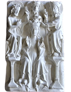 Bajorrelieve de la Coronación de la Virgen María
