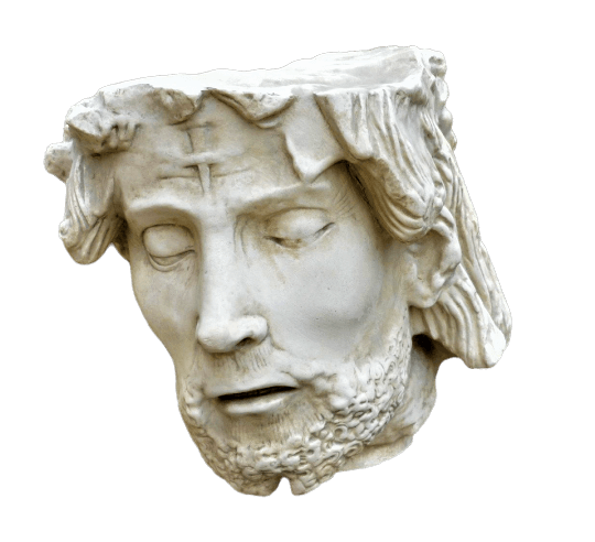 Bust of Jesus Christ church Saint Sauveur of Beauvais
