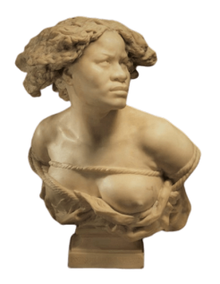 Busto de África ¿Por qué nací esclavo? por Jean-Baptiste Carpeaux