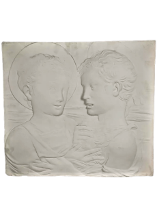 Bas-relief, Jésus et saint Jean-Baptiste enfants, dit Tondo Arconati Visconti d'après Desiderio da Settignano