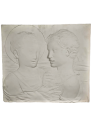 Bas relief, Jesus and St. John the Baptist children, known as Tondo Arconati Visconti by Desiderio da Settignano