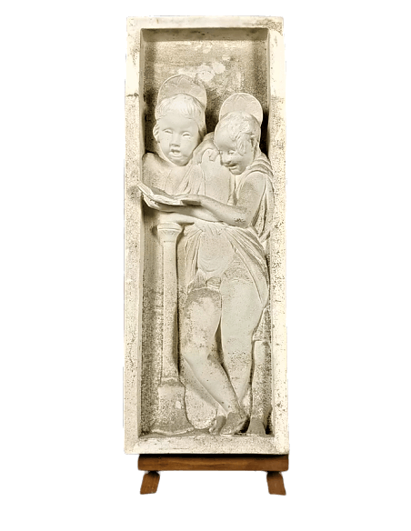 Bas relief anges chantant les versets de la Bible Bas relief anges chantant les versets de la Bible