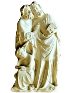 Bas-relief kiss of Judas to Jesus Christ, Jesus heals the ear of Malchus who came to arrest him