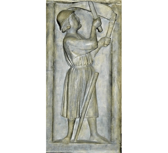 Bas relief the reaper - The Cathedral of Notre Dame de Paris