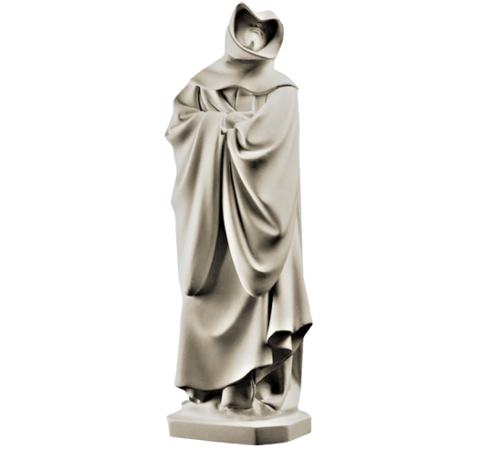 Estatua monje llorón de Dijon conocida como n°22 - Tumba de Felipe el Atrevido