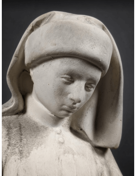 Estatua monje llorón de Dijon conocida como n°73 - Tumba de Felipe el Atrevido