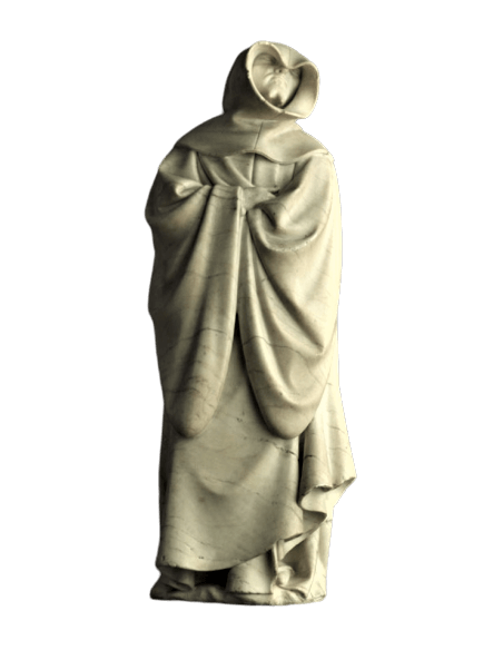 Statue de moine pleurant de Dijon n°22 - Tombeau de Philippe le Hardi