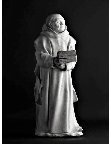 Statue of a mourner of Dijon known as No. 9 by Claus Suter - Tomb of Philip the Bold